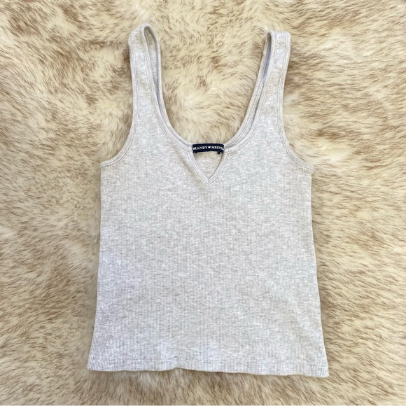 Brandy Melville Tops - Brandy Melville Heather Grey Gray Melange Tank Top